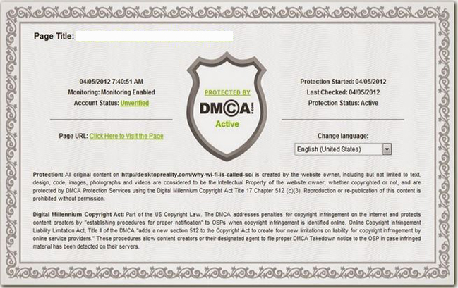 Bản quyền DMCA trông như thế nào