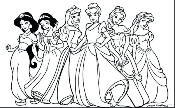 Tuyển tập tranh tô màu các nàng công chúa