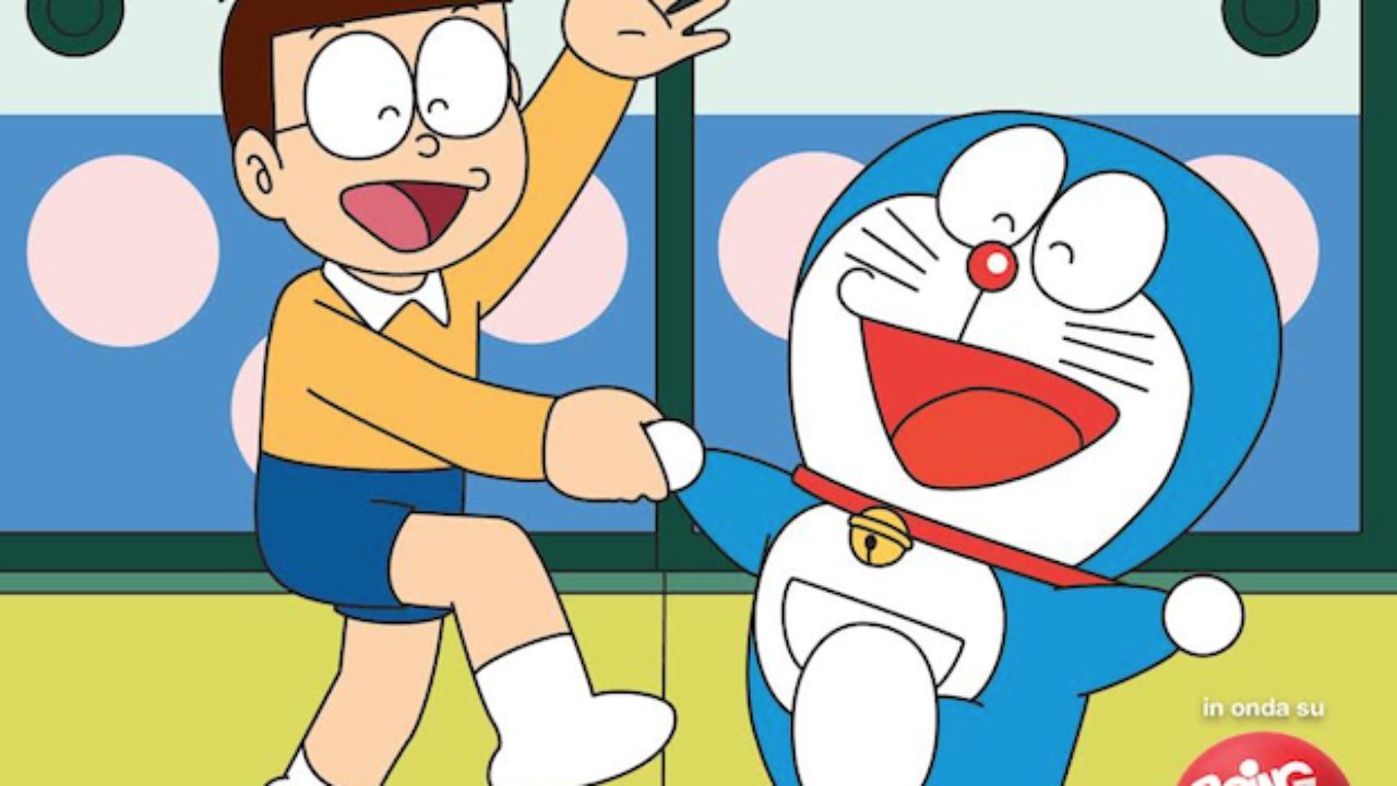 Khoảnh khắc doremon và nobita nhảy múa
