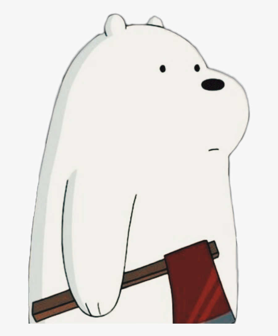 Meme gấu trắng cầm dìu với bộ mắt vô tri