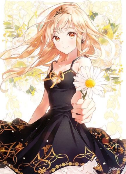 Hình công chúa anime đẹp tựa hoa