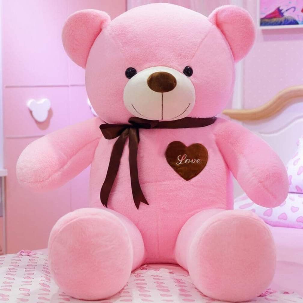 Ảnh gấu bông teddy màu hồng dễ thương