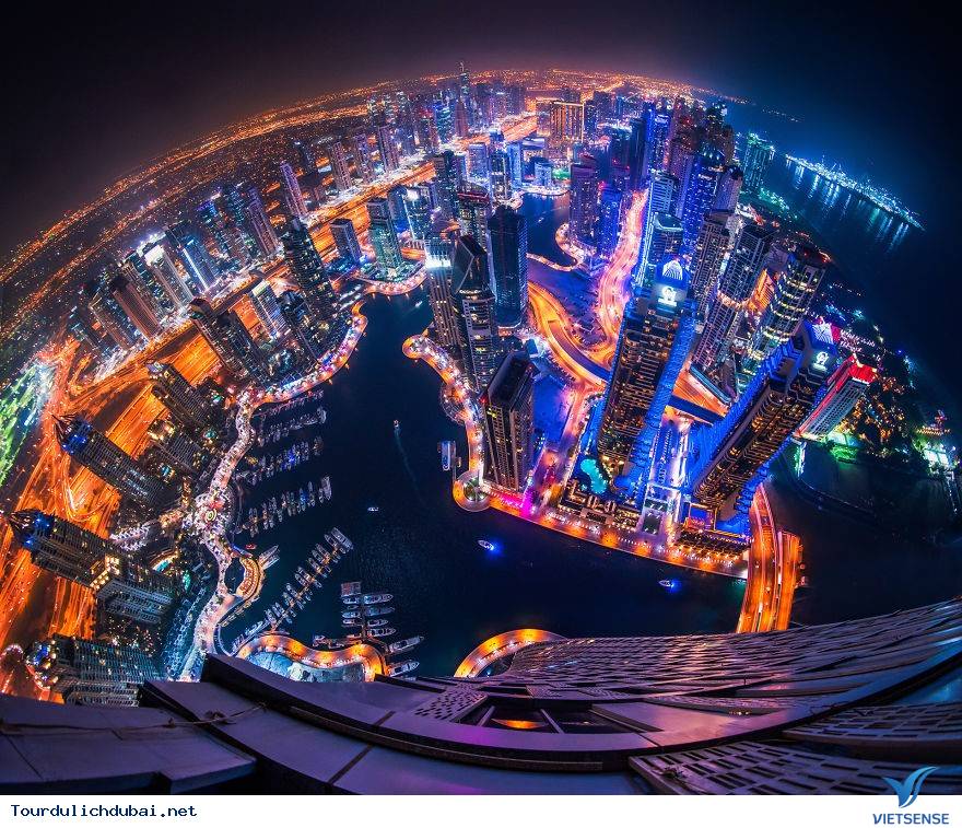 Ảnh ngắm nhìn Dubai về đêm