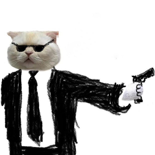 Hình ảnh mèo ff mặc vest ngầu lòi 