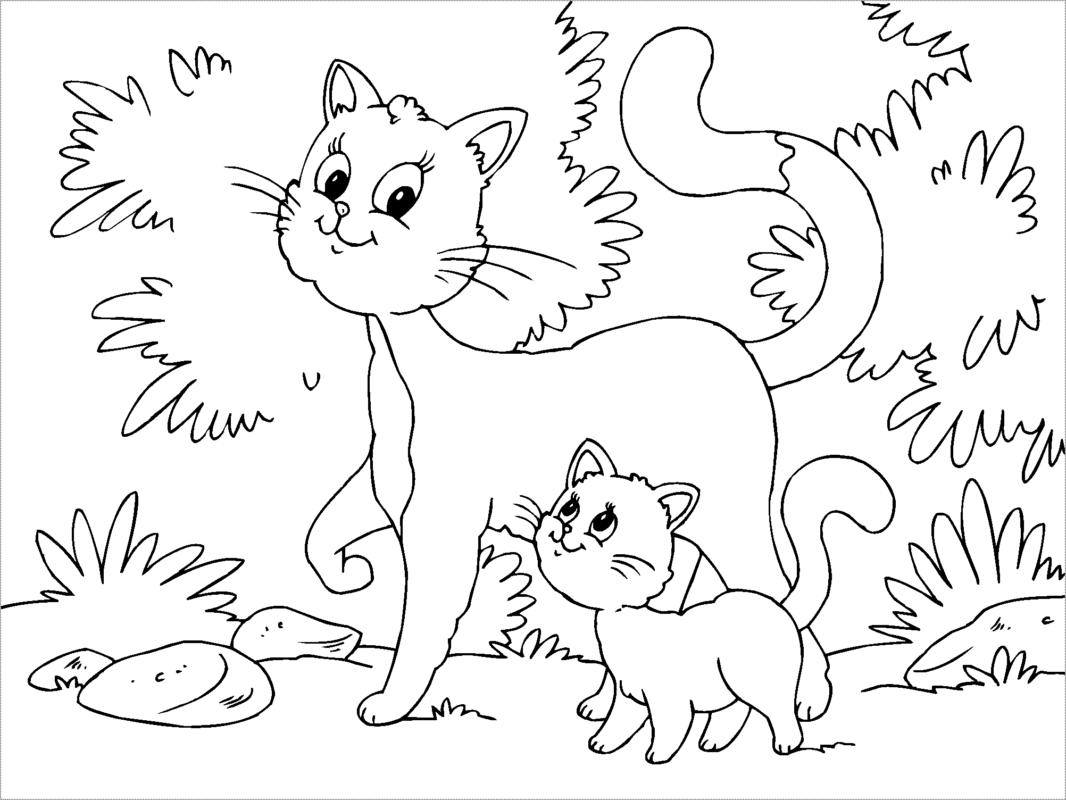 Bộ sưu tập tranh tô màu con mèo dành riêng cho bé |
