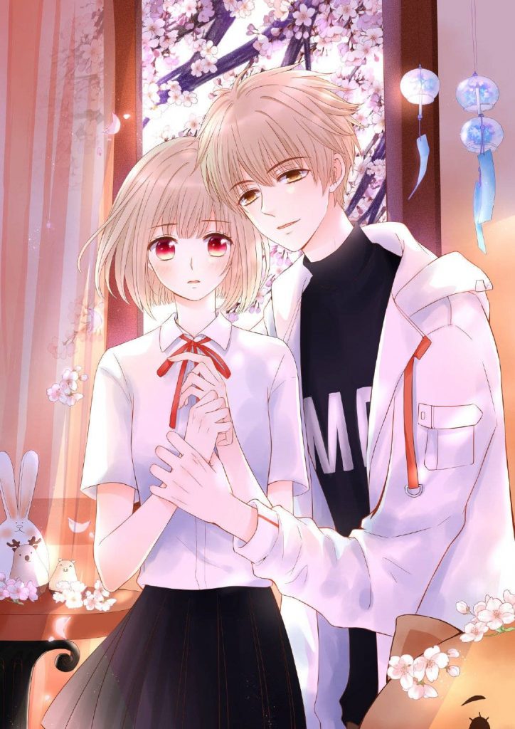 Cặp đôi Anime trung học đáng yêu tình cảm