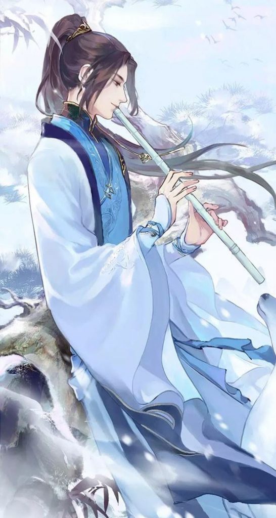 Hình nền Anime cổ trang quý công tử huýt sáo đẹp trai