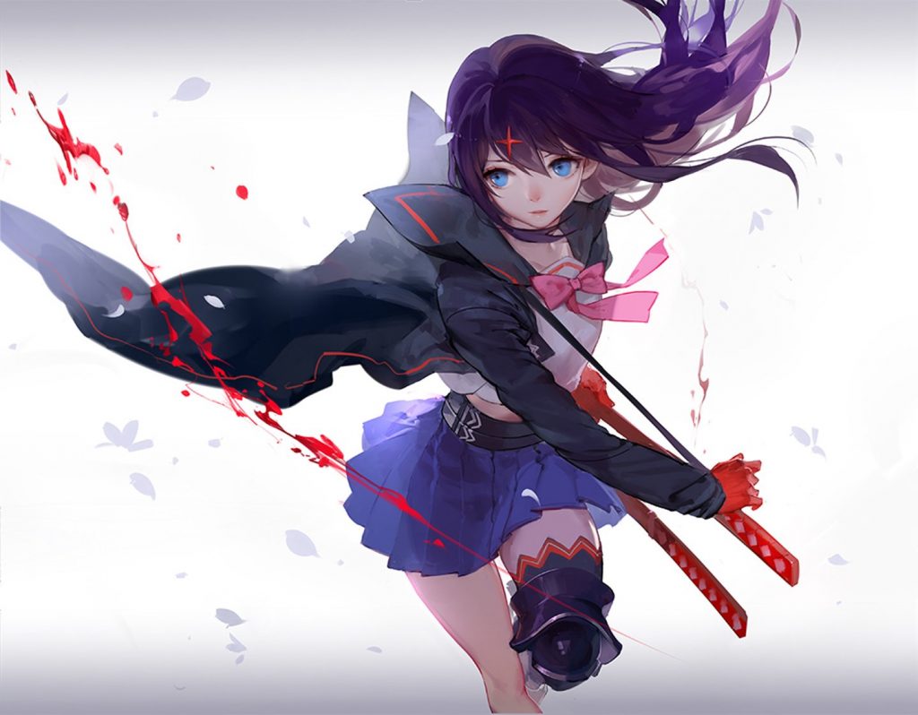 nữ chiến binh anime mất một chân nhưng vẫn mạnh mẽ và cực ngầu