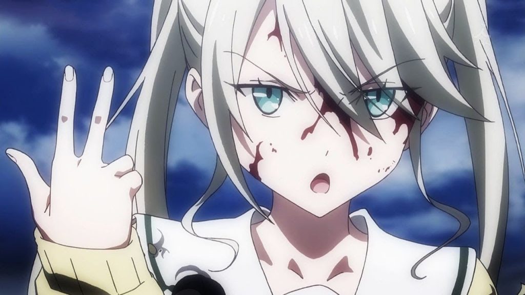 Chibi anime lạnh lùng mạnh mẽ cùng đôi mắt đầy tức giận
