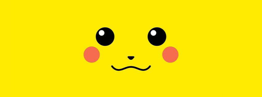 Hình khuôn mặt pikachu đang cười rất đáng yêu