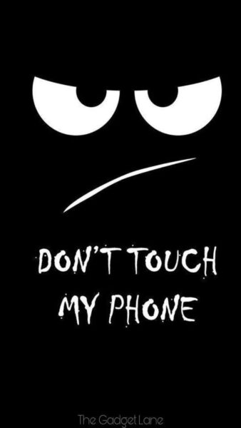 Ảnh nền điện thoại"đừng đụng vào điện thoại tao? 2 con mắt cực ngầu