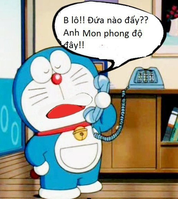 Doraemon gọi điện thoại siêu lầy