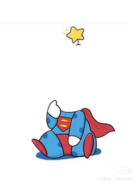 Hình ghép superman cho bé trai