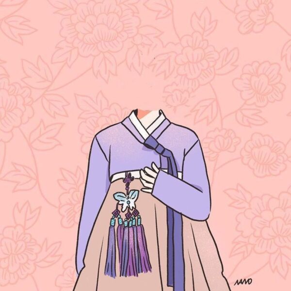 Ghép mặt nữ nhi hanbok dẽ thường