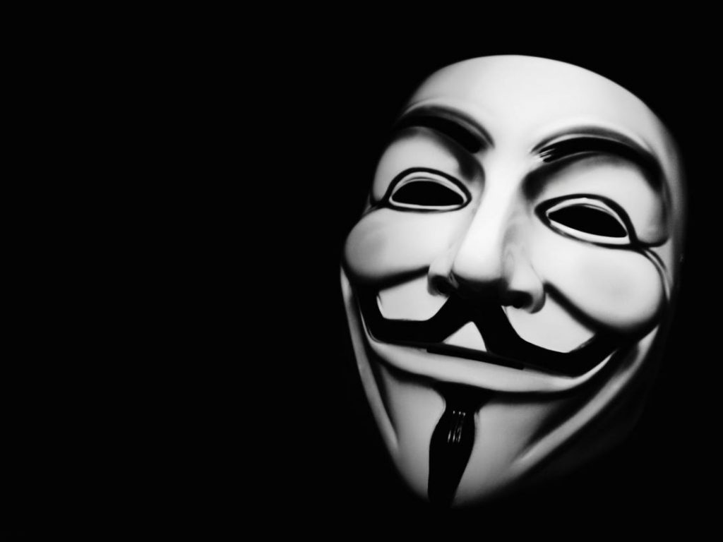 Hacker anonymous mặt nạ đẹp, nét