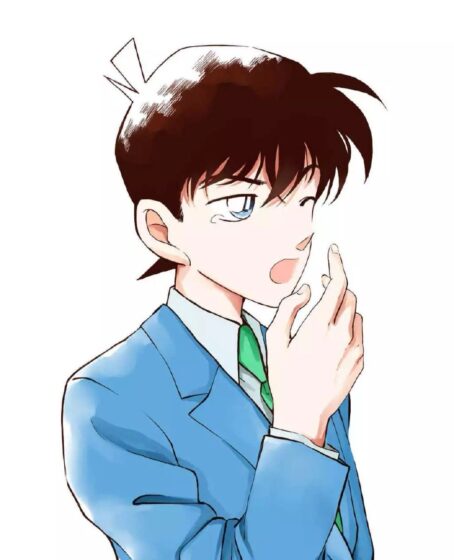 Kudo Shinichi cute đang ngáp