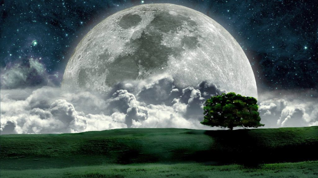 Hình ảnh mặt trăng huyền ảo