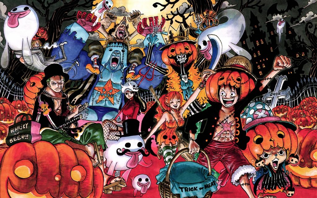 Hình ảnh One Piece đẹp, siêu chất và Lễ hội Halloween của băng mũ rơm